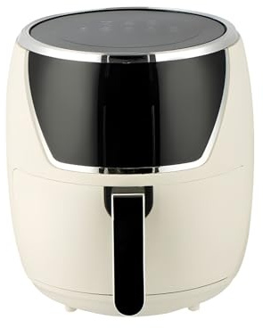 Wintem - Friggitrice ad Aria 5 Litri con LED Touch, Timer 60 Minuti, Spegnimento Automatico, Cottura Senza Olio Rapida e Uniforme per Ricette Croccanti in Famiglia