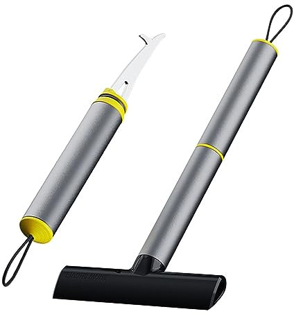 Pala de nieve para coche, herramienta de limpieza de grava resistente para camiones