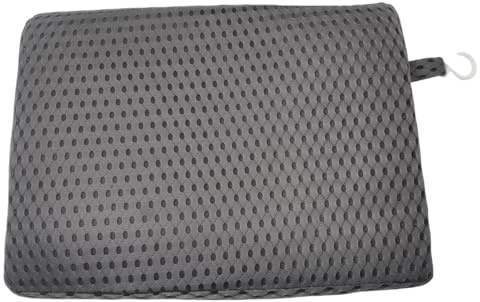 Non Slip Shower Seat Cushion with 4D Mesh Fabric Quick Drying & Washable Bathtub Chair Pad for Elderly Seniors Disabled Handicap Ideal Sauna Mat (Grey)