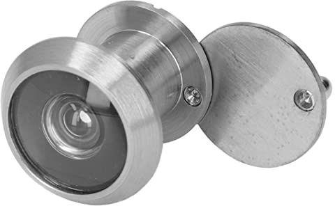 Pssopp Visor de Puerta, Vidrio de Puerta Gran Angular de Cobre con Diámetro de Orificio de 14-20 Mm para Seguridad del Hogar, Fácil Instalación para de 15-25 Mm de Grosor