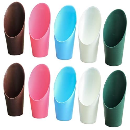 COLLBATH Palas Pequeñas Material PP Resistente Diseño Semi Puntiagudo Kit de 10 para Plantar y Trasplantar para Plantas Suculentas en Macetas
