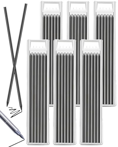 DAFNE Confezione da 36 mine per matita da falegnameria, mine di ricambio per matita da falegnameria da 2,8 mm, adatte per matite Pica Dry, mine di ricambio per matita, mine piene di ricambio