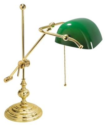 Fabris Uber Lampada Extra Lusso Modello Old England Regolabile Ministeriale Churchill Ottone Lucido
