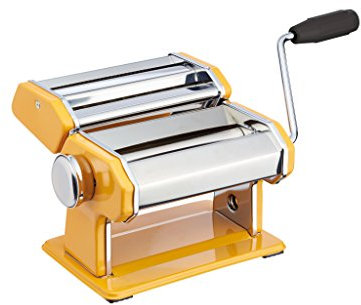 Kitchencraft World of Flavours Macchina per la Pasta in Acciaio Inox – Giallo