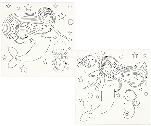 Creativ Malleinwand mit Druck, weiß, Einheitsgröße