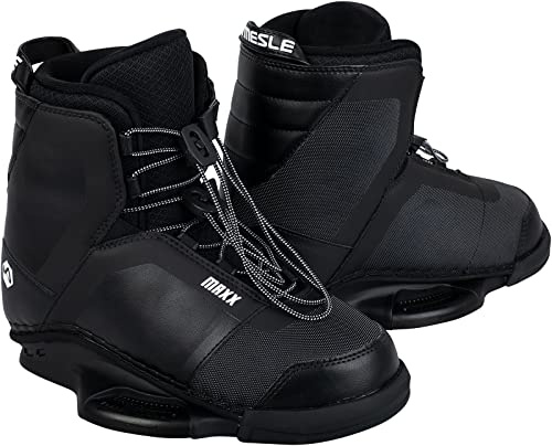 MESLE Wakeboard-Bindung Maxx, 41.5-47.5 EU, Closed-Toe Boots für Fortgeschrittene & Profis, für Boot und Seilbahn, schwarz