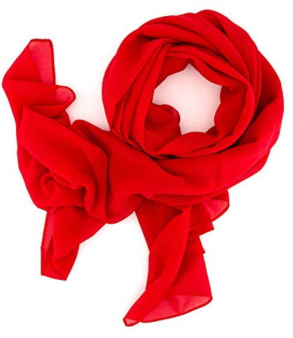 DOLCE ABBRACCIO SWEET LOVE Damen Chiffon Tuch XXL 160 × 70 cm