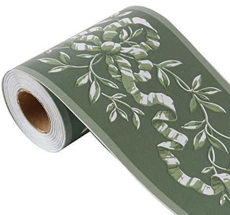 Banggo - Carta da parati impermeabile, rimovibile, autoadesiva, per cucina, bagno, motivo verde scuro, 0,1 x 10 m