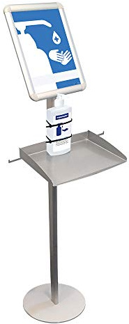 magnetoplan Desinfektionsmittelstation mit Klapprahmen