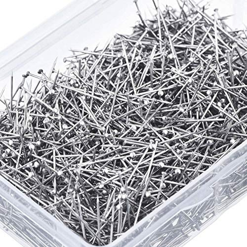 JKG® 600 x DRESSMAKER PINS - Tailor Straight Pins Sewing Clothing craft Satin Hobbies dress clothes - In Plastic Box