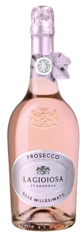 La Gioiosa Millesimato Rosé Sparkling Wine | Italian Prosecco DOC | Extra Dry | Elegant Pink Bubbles | 750ml Bottle