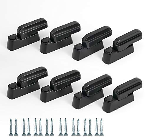 Bloccaggio di disturbo per finestre a ghigliottina, in lega di zinco bianca, serrature di sicurezza aggiuntive per porte e finestre in UPVC/PVC