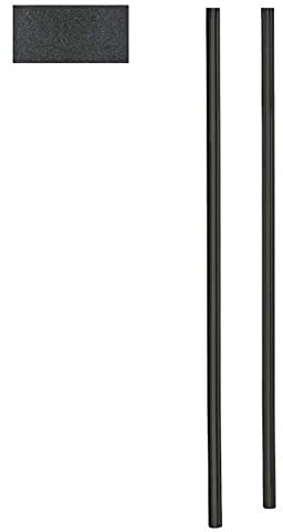 Heibi Briefkastenständer 170 cm aus Stahl Graphitgrau zum Einbetonieren