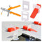 zatyorg 400PCS Tile Leveling System Kits 2mm 300 PCs Tile Level Wedge Spacer Plus 100 PCs Resuable Wedges with A Tile Leveling Pliers