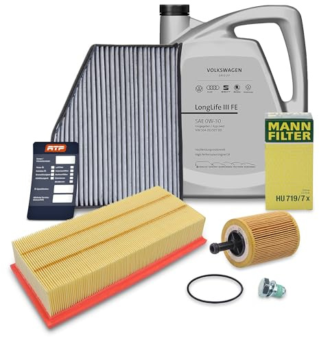 BESTPRICE ATP Inspektionspaket Filterset mit 1x Ölfilter, 1x Luftfilter, 1x | Kompatibel mit: AUDI A3, A3 Cabriolet, A3 Sportback, TT, TT Roadster, SEAT ALTEA, ALTEA XL, LEON, TOLEDO III