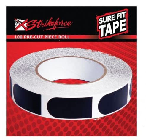EMAX | KR Strikeforce Sure Fit Tape – Daumentape für in den Bowlingball | Schwarz | Breite 1/2 Inch | 500 Stück Rolle