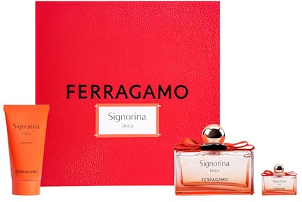 Salvatore Ferragamo Signorina Gift Set Eau de Parfum 100 ml, Body Lotion 50 ml, Travel Spray 5 ml