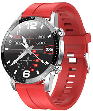 QESTO ASD Watch Men's 24-Hour Continuous Temperature Monitor IP68 ECG PPG BP Heart Rate Fitness Tracker Sports Smart Watch(E)