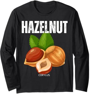 Farming Hazelnuts Tree Nut Farmer Food Forest Long Sleeve T-Shirt