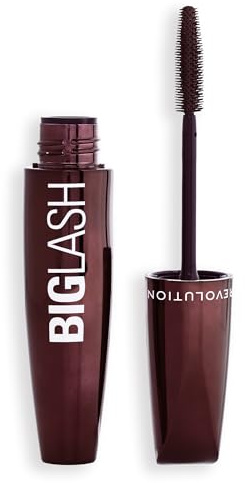 Revolution Beauty, Big Lash Volume Mascara, Volumen & Verlängernd, Leicht & Schnelltrocknend, Vegan & Ohne Tierversuche, Braun | Volumizing & Lengthening Colored Mascara, Lightweight Feel, Fast-Drying, Vegan & Cruelty Free