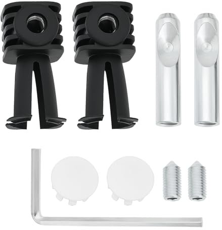 LT Easiyl 1 Juego de Pernos de Fijación para Inodoro Suspendido Compatible con Geberit Compatible con Grohe Kit de Anclaje para Inodoro Montado en La Pared de 38,8 X 75,5 Mm
