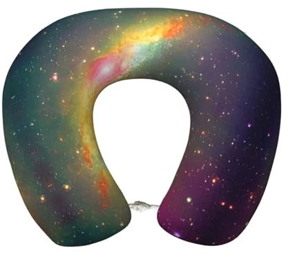 Wunderschöner Galaxie-Druck, personalisiertes Reisekissen aus Memory-Schaum, geeignet zum Schlafen in mehreren Szenarien