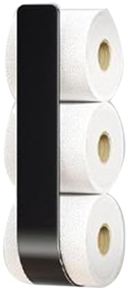 Toilettenpapier Aufbewahrung Schwarz,Klopapier Aufbewahrung, Toilettenpapierhalter Ohne Bohren,Ersatzrollenhalter Toilettenpapier Für Badezimmer