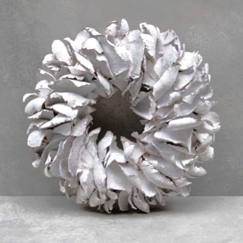 Kranz Palmblatt Weiß Maritim 26 cm