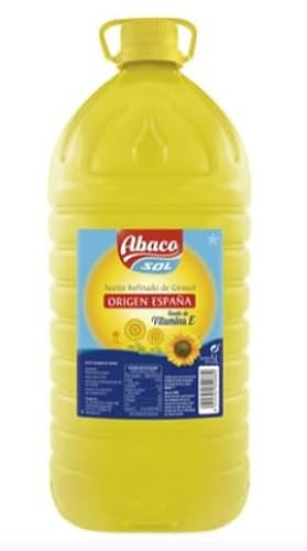 Abaco Olio di Girasole, 5 Litri, Ideale per Consumo Quotidiano