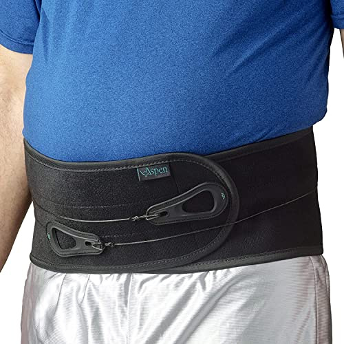 Gorilla Sports® Orthese Aspen Basic Rückenstütze M - Rückenbandage Fitness-Gurt verstellbar mit Ziehlaschen