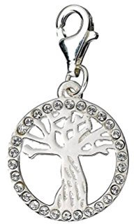 Harry Potter Sterling Silver Crystal Whomping Willow Charm