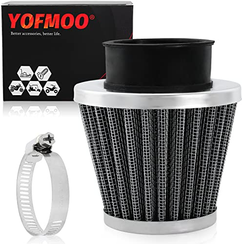 YOFMOO 42mm 1.65inch Air Filter Cleaner Compatible with 125cc 150cc 200cc 250cc GY6 Motorcycle ATV Scooter Quad Go Kart Moped Pit Dirt Racing Bike CB CG Kawasaki Yamaha PZ24 PZ30 41mm 43mm Universal