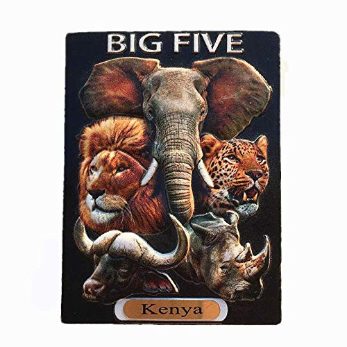 Wilde Tiere von Kenia Afrika 3D Kühlschrankmagnet Reise Souvenir Geschenk Zuhause Küche Dekoration Magnetaufkleber Kenia Kühlschrank Magnet Kollektion