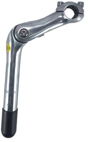catazer Support de potence de guidon de vélo à angle réglable de 25,4 mm en alliage d'aluminium - 25,4/22,2 mm et 180 mm (argent, tige de 22,2 mm)