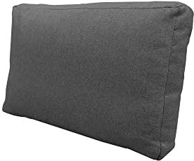 chilly pilley Palettenkissen Waschbar Gartenkissen für EU Paletten Palettenpolster Bezug abnembar mit Reißverschluss viele Farben und Größen (Rückenlehne 60x40x12 grau)