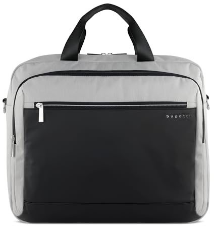 bugatti Sera Businesstasche Medium für Herren mit 15“ Laptopfach, Arbeitstasche Aktentasche Große Bürotasche