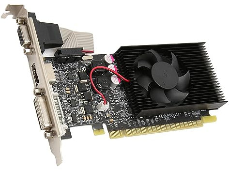 Scheda Grafica GT610 1GB, DDR3, 64bit, PCI Express 2.0x16, 500/266MHz, Scheda Video Desktop PC con Porte HDMI, DVI e VGA