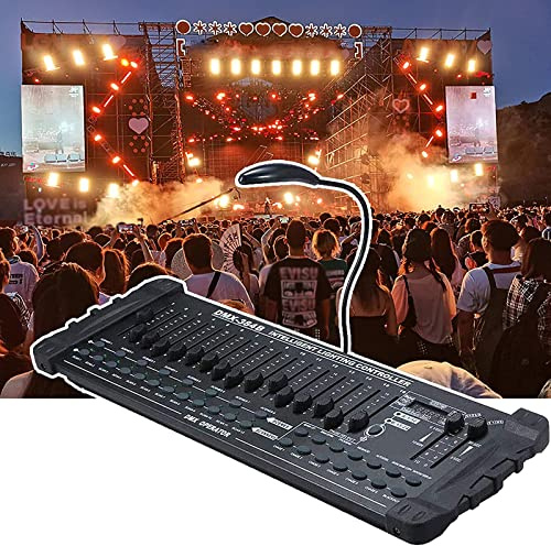 Controlador de 384 Canales, Canal Controlador de iluminación, 384 Canales de Control Pueden controlar 24 Grupos de 16 Canales, para Bodas Profesionales en DJ Bar Stage Club