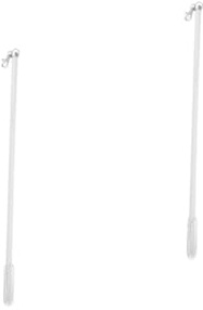 jojofuny Barra Para Correr Cortinas 2 Uds Varillas De Tracción Para Cortinas Aparatos Para Coche Ojales Para Plástico Aleación De Aluminio Palos Para Correr Las