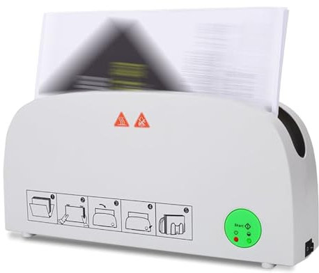 AXGCAA Elektrische Heißklebebindemaschine, A4-Thermobindemaschine mit Kühlregal, Buchrückenbindeset mit 33 mm max. Bindestärke, 1 Minute schnelles Binden, für Fotoalben, Berichte und Dokumente