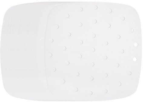 sourcing map 200pcs Air Fryer Liners 7 Inch Square Bamboo Steamer Liners with Holes Non-Stick Perforated Parchment Paper Sheets Disposable Steamer Paper for Air Fryers Steaming Basket, White