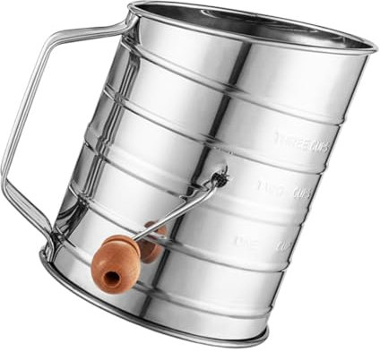 Cabilock Stainless Steel Flour Sifter Fine Mesh Screen Powder Sifters for Baking