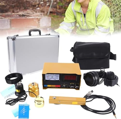 Detector de fugas eléctrico Detector de fugas de agua subterránea Sensor de monitoreo de fugas con frecuencia ajustable de 4 niveles para tuberías interiores o exteriores