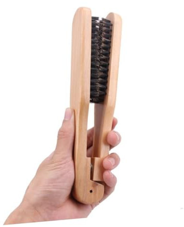 Mikinona peine enderezar cabello cepillo de alisador cepillo alisador plancha de pelo herramienta de pelo para alisar el cabello De madera