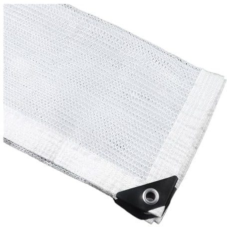 TXLEAPEY 4Pin 50% Schattierung Weiß Sonnenschutznetz Garten Sukkulenten Pflanzen Abdeckung Mesh Gewächshaus Schatten Abdeckung Outdoor Schattierungssegel(4x4.0m)