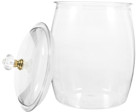 Holibanna Barattolo Trasparente per Biscotti Contenitore in per Conservazione Snack Design Versatile per Uso e