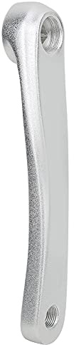 KooingTech 170mm Fahrrad Kurbelarm, Fahrrad Aluminiumlegierung Linke Einzelkette Kurbelarm Ersatz Zubehör Silber