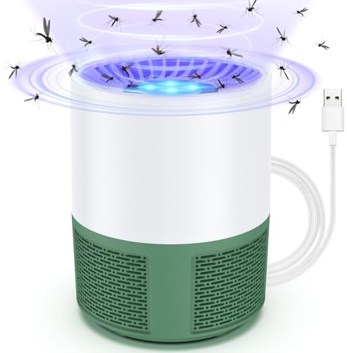 Lampe Anti Moustique, Electrique Anti Moustique Exterieur Intérieur, USB Tue Mouche Electrique Piege a Moustiques, Tueur d'Insectes Pas Bruit Tueur de Moustiques Efficace