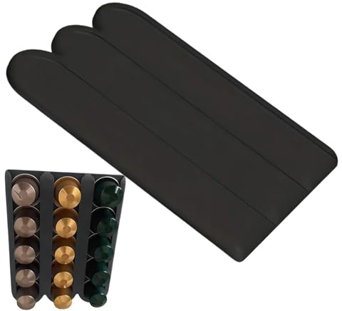 Penlimly Portacapsule da Parete,Organizzatore Verticale Portacapsule - Rastrelliera in Silicone a Risparmio Spazio per Cucina per Casa Ufficio Commerciale Bar e Ristorante