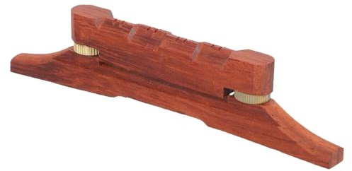 HOMOBABE Wooden Mandolin Adjustable Bridge Replacement Part Made of Rosewood for Repairing Mandolin and Improving Performance Effects Random Color